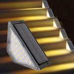 Solar LED Step Lights Outdoor Path Garden Patio Pathway Deck Stairs Fence Lamp