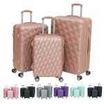 Hard Shell Suitcase Set 8 Wheel Travel Luggage Trolley Lightweight Cabin Stylish
