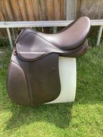 17 GFS GP/WH Saddle Wide Fit Havanna Leather