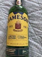 Empty Jameson Whiskey Bottle Retro Football Shirts Portsmouth FC Rare VGC