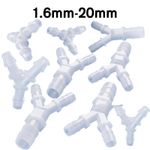 Y-Piece Barbed Fittings 3-Way Plastic Hoses Pipe Tubing Joiner Equal Connectors