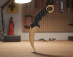 CS2 / CSGO Karambit Full-Size Toy Prop  *Blunt Edge*