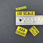 Model Car Numberplates Motorcycle Vehicle Scale Miniature 1:18 1:12 1:10 PLASTIC