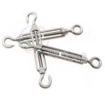 TURNBUCKLE WIRE TENSIONER STRAINER STAINLESS STEEL HOOK AND ROPE CABLE 4 - 10MM