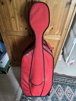 Cello Protective Carry Case, Fabric Covered Hard Shell With Backpack Straps.