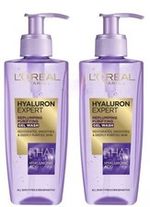 L'oreal Paris Hyaluron Expert Replumping Purifying Gel Face Wash 200ml x2 Loreal