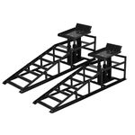 2 x Heavy Duty Car Ramps with Hydraulic Jack - Garage Vehicle Lift 4 Ton Tools