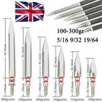12 X 100-300gr Archery Arrowhead Stainless Steel Universal Thread Shooting