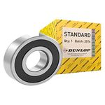HIGH QUALITY DUNLOP 6200 - 6219 2RS RUBBER SEALED BALL BEARINGS - SELECT SIZE