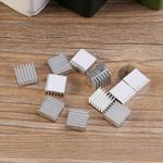 12x Small Aluminum Heatsink Cooling Kit Set W/ Adhesive Glue On Back 14x14x6mm
