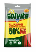 Solvite All Purpose Wallpaper Paste Extra Strong Adhesive Paper Glue 4.5 Rolls