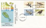 Birds 30c to $1 Independence OVERPRINT St Kitts FDC 1983 (137031)