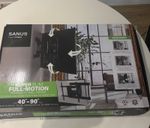 Sanus VFLS820-B2 Full Motion Wall Mount Stand for TVs 40-90 Inches Height Adjust