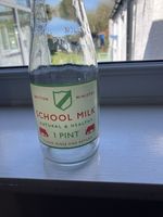 Replica School Milk Bottle 1 Pint British Ministry Natural and Healthy