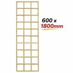 6ft x 2ft Smooth Planed Trellis Panel 600 x 1800mm - Pressure Treated Timber Wal