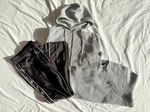 Men's All Saints Grey/Black Clothing Bundle - X Small - Hoody, Jumper & Trousers