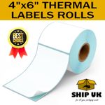 4x6" 100x150mm Direct Thermal Labels 500/roll Zebra Toshiba Citizen 6x4 Cheapest