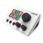 Stream Deck 6 Keys Customizable Keypad With Media Knob USB For Streaming White