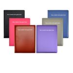 Personalised Text 48 Pockets 96 Sides A4 Presentation Document File Folder