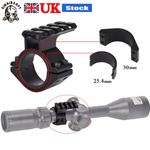 Scope Barrel Mount 25.4mm & 30mm Ring Adapter with 20mm Picatinny Rail For Rifle
