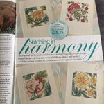William morris art nouveau flower cards Cross Stitch Chart