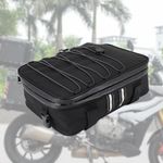 Motorcycle Top Case Bag Waterproof Storage Rear Tail Bag Large Capacity Black