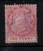 Tobago QV 1879 1d rose WMK CC Postally used SG1 WS44789