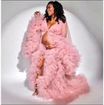 A Line Wedding Dresses Maternity Bridal Ball Gowns for Photo Shoot Photograph
