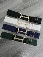 Horseriding Equestrian Gold Belt Snaffle Bit Stretchy Adjustable. 