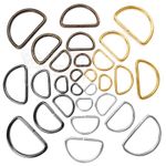 D Rings Metal Loops buckles 10 15 20 25 30 35 40 50 mm webbing Bag straps dog
