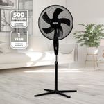GEEPAS 16'' Pedestal Fan Oscillating Cooling 3 Speed Standing Floor For Home 45W