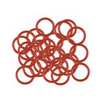 30Pcs, Silicone O-Rings 9mm OD 7mm Inner Diameter 1mm Width Seal Gasket Red