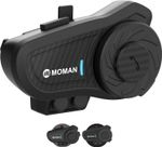 Moman H2Pro Helmet Intercom Headset Noise Cancellation Music Share Motorcycle