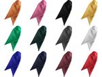 Ladies Womens Matt Clip On Cravat Tie Safety  Security  ALL PLAIN MATTE COLOURS!