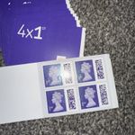 ROYAL MAIL 40 x 1st CLASS BARCODED STAMPS - 10 Books Each With 4 Stamps
