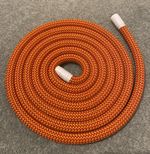 2 Metres Orange Climbing Rope Knot Tying Practice dynamic Rope used Chord String