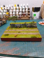 Diorama 1/72 Scale Country Road with Rock Face