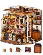 Rolife 1:18 Henry's Chocolate DIY Miniature Dollhouse with LED Kit Toy Xmas Gift