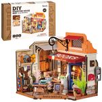 Corner Bookshop | Luxury Miniature DIY Kit | Craft Kit 14+ & Adults