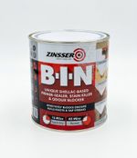 Zinsser BIN Primer Sealer 1L Shellac Stain Killer Odour Blocker White Paint