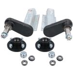 350kg Galvanised Trailer Suspension Unit & Hubs (Pair) 4" PCD Taper Bearings