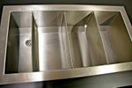  Fully Insulated Stainless Steel Drop In 800 MM Ice Well, With Dividers