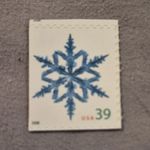 USA Stamp Snowflake 39 Cent Mint Never Hinged 2006 Blue White