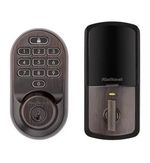 Kwikset Halo Wi-Fi Smart Door Lock, Keypad Entry Deadbolt w/ SmartKey - Bronze