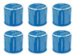 6x Campingaz C206 Butane Gas Cartridge Lock System 190g Camping Outdoors
