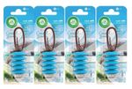 4 X Airwick Car Air Freshener - Coastal Breeze  (4 SINGLE PACKS)