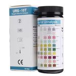 URS - 10 T Reagent Urinalysis Strips 100 Strips - 10 Parameters(Exp. 11-11-2026)