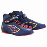 Go Kart Alpinestars Tech-1 KX Boots Ultramarine Blue Red Yellow RACING