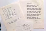 Sven Berlin (D.1999)St Ives- Original Collection Of Poems and Pencil Drawings X6