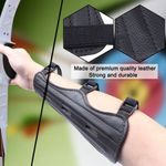 Archery Arm Guard Traditional Leather Bracer For Longbow & Bow Recur Prof